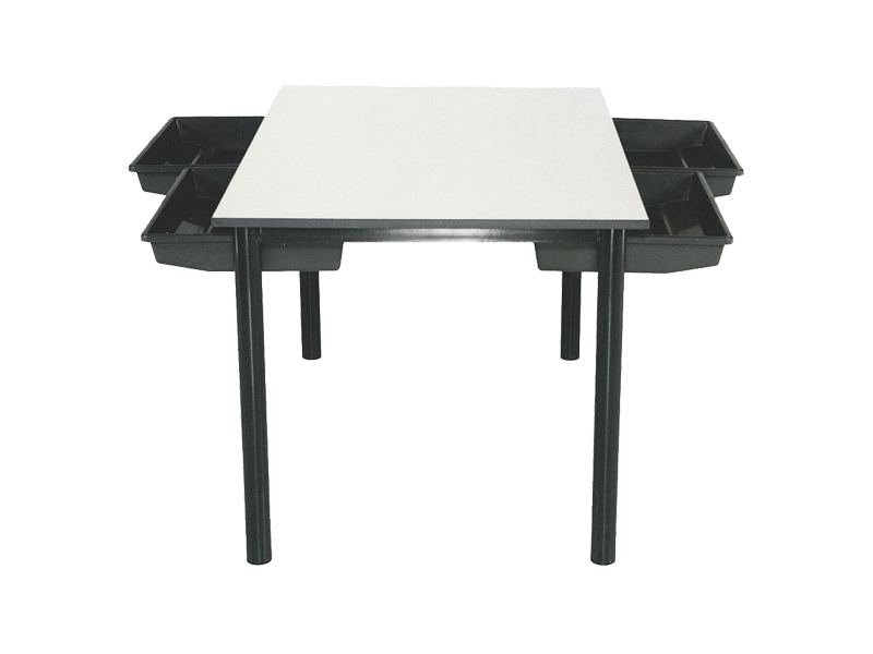 Forum Group Table 1200×1200 with Trays