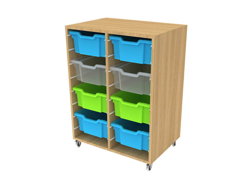 Smart 2-Bay Large Gratnell Tray Storage