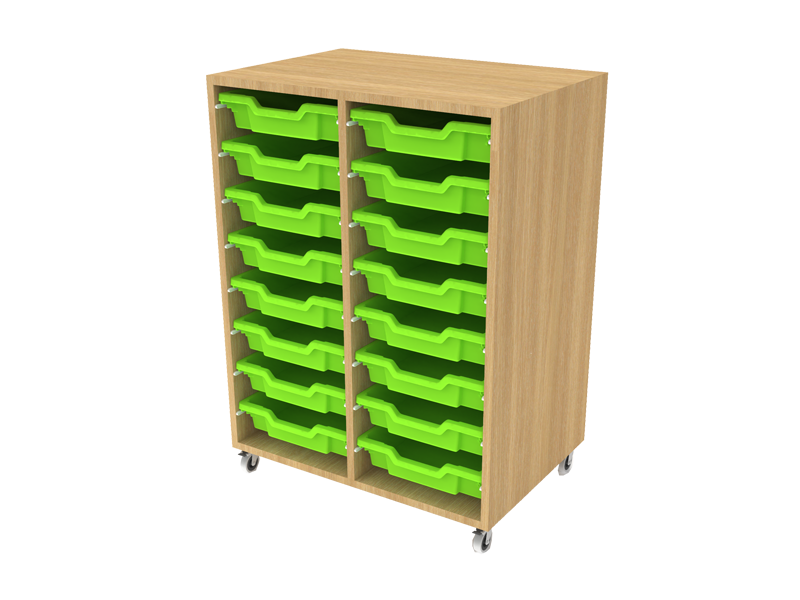 Smart 2-Bay Small Gratnell Tray Storage (NG)