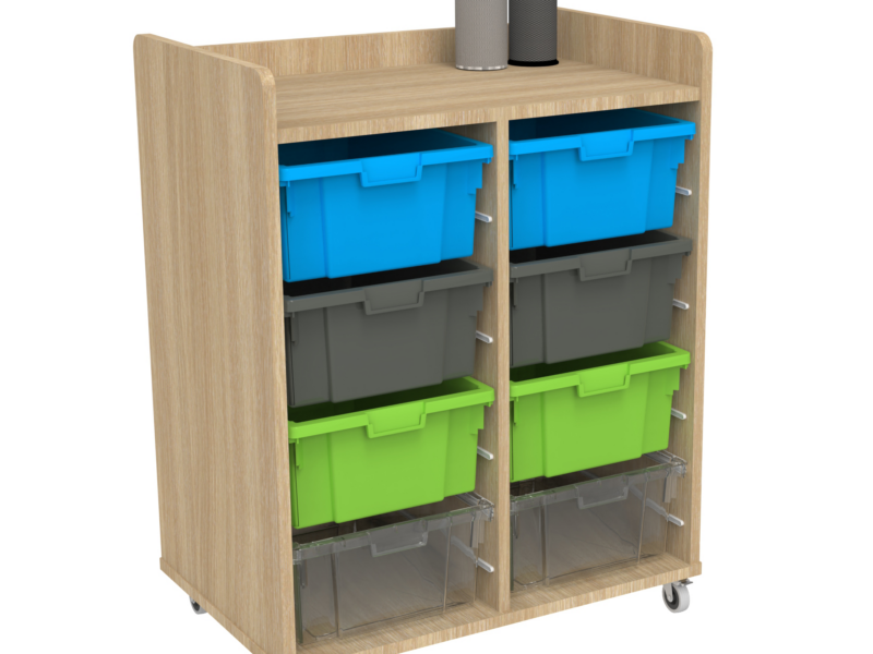 Smart 2-Bay Large Focus Tray Storage