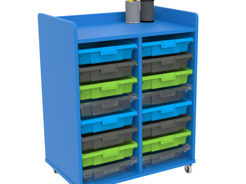 Smart 2-Bay Small Focus Tray Storage