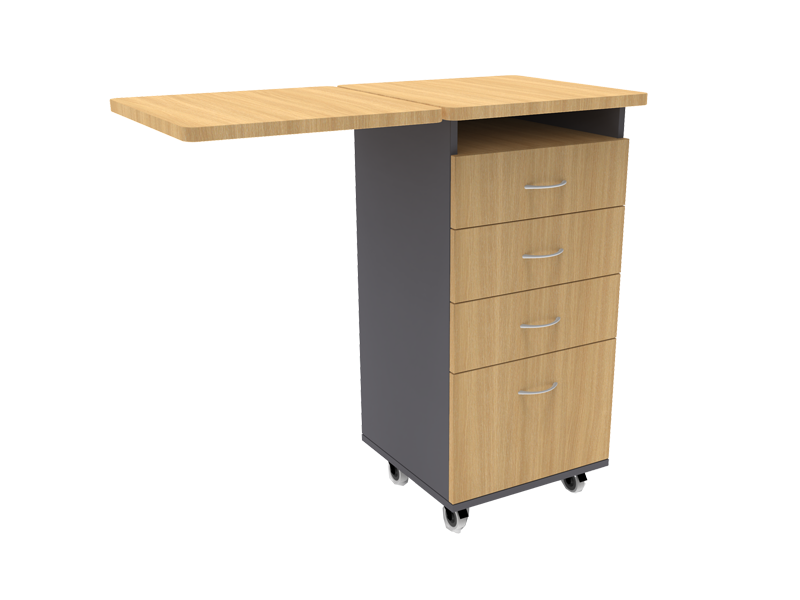 Teacher Stand-Up Storage with side panel – Regular