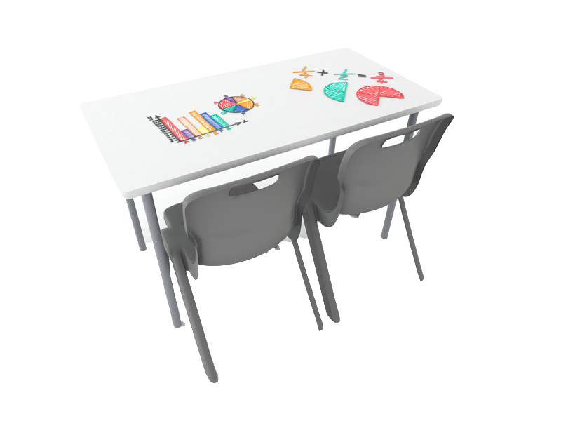 Buddy Whiteboard Rectangle 1200×600 Table
