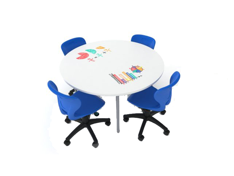 Buddy Whiteboard 1200 Round Table